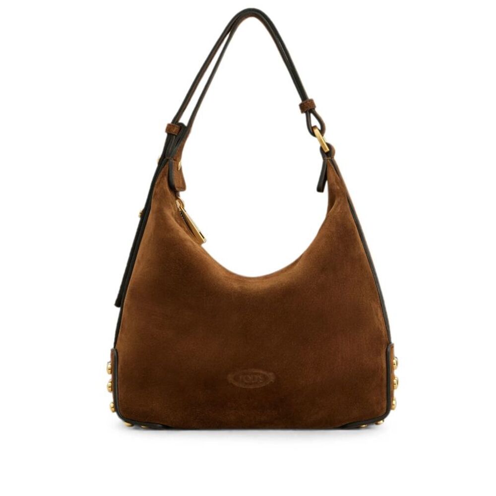 Metal Dots Mini Bag In Suede Women